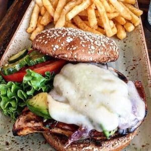 Grilled Chicken Club at The Waterfront Restaurant