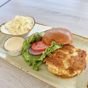 Grouper Cake Sandwich The Waterfront Restaurant Grouper Cake Sandwich The Waterfront Restaurant