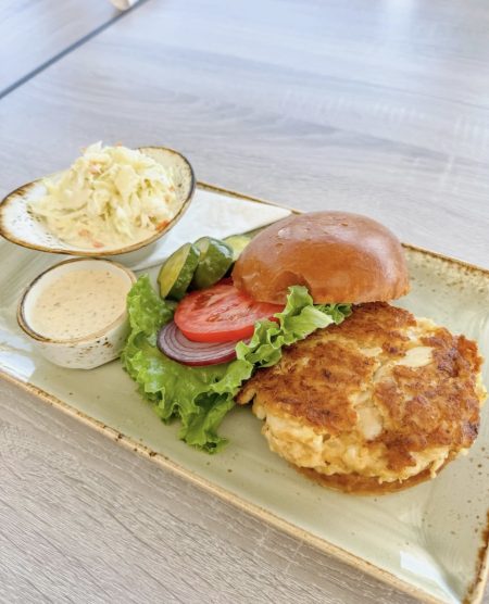 Grouper Cake Sandwich The Waterfront Restaurant