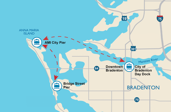 History of Holmes beach Gulf Island Ferry Map