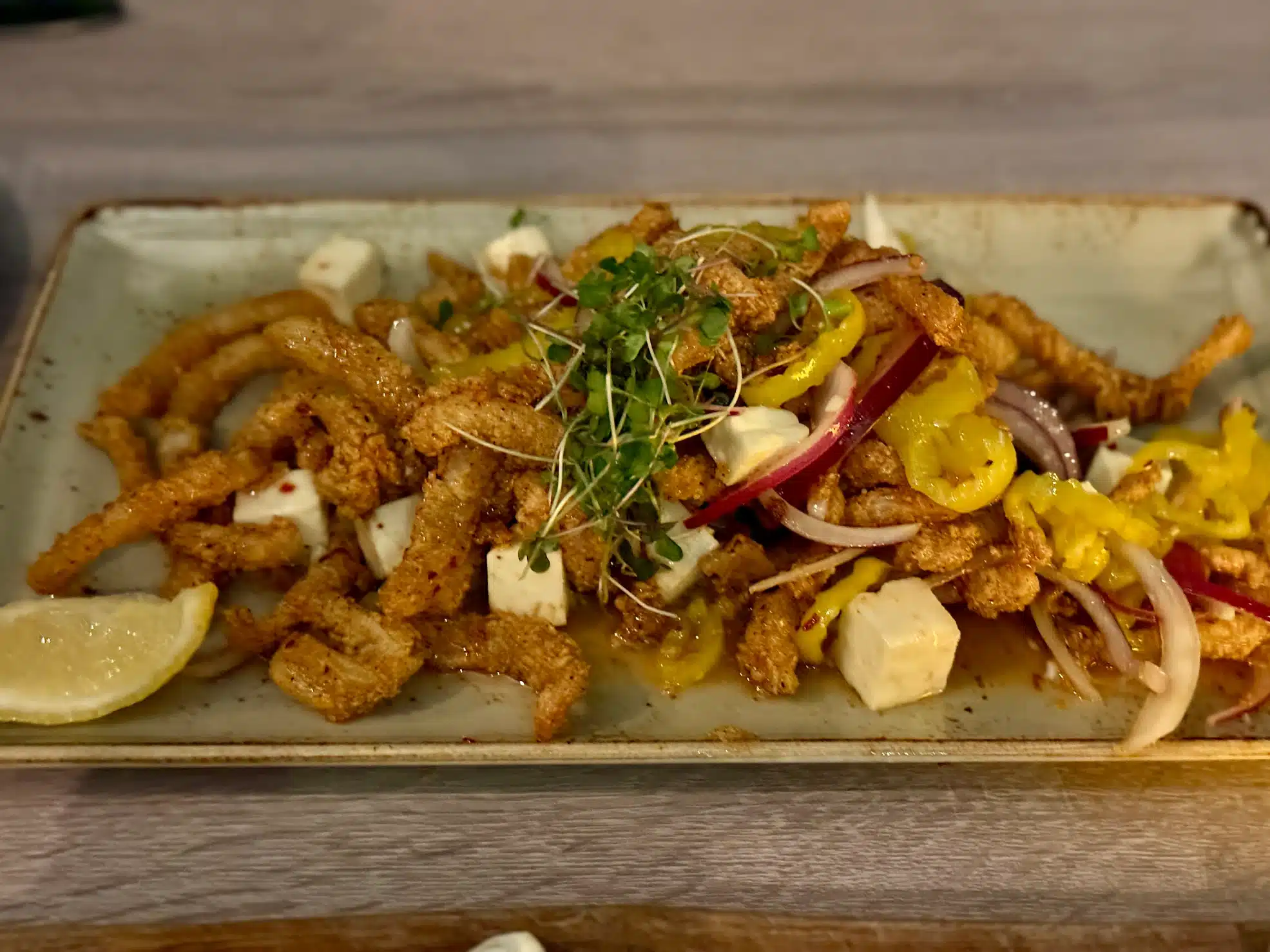 Kung Pao Calamari Curls