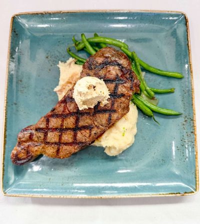 NY Strip at the Waterfront Restaurant