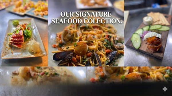 Seafood Collage from Waterfront Restaurant