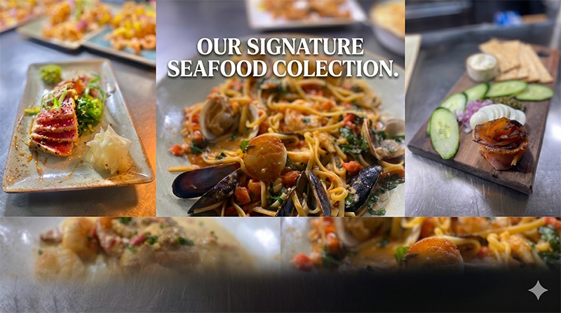 Seafood Collage from Waterfront Restaurant