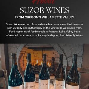 Suzor wine dinner at the waterfront restaurant January about Suzor