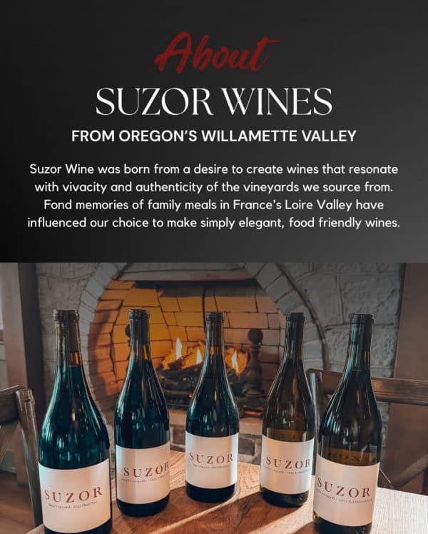 Suzor wine dinner at the waterfront restaurant January about Suzor